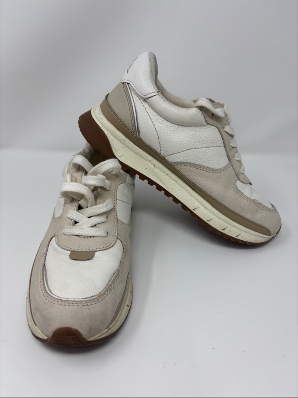 MADEWELL | Neutral White and Beige Casual Sneakers 6M 6 M